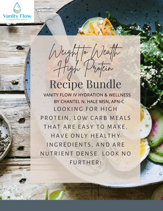 Vanity Flow Skin Care Presents...Weight to Wealth High Protein Meal Pack-EBOOK